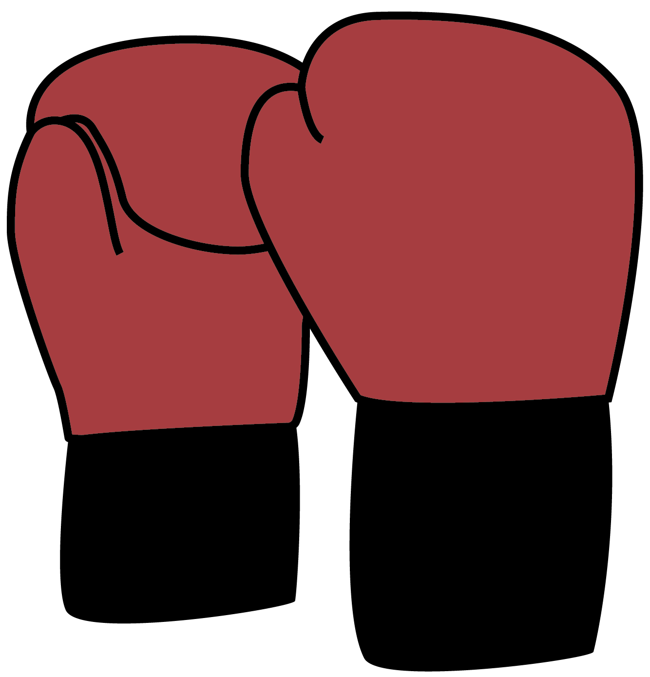 Illustration of red boxing gloves.