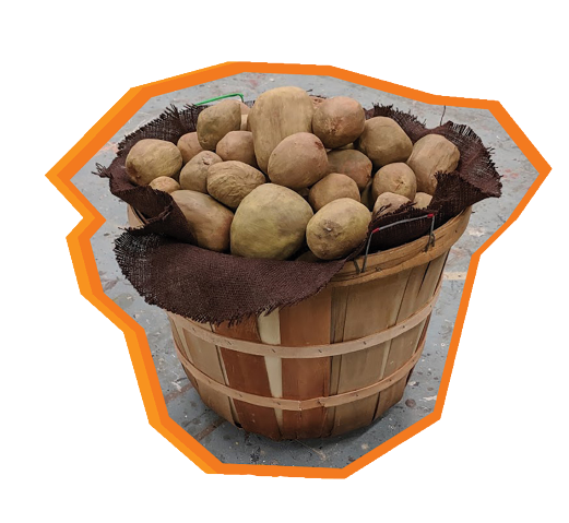 Wych's basket of potatoes from The Fairytale Lives of Russian Girls