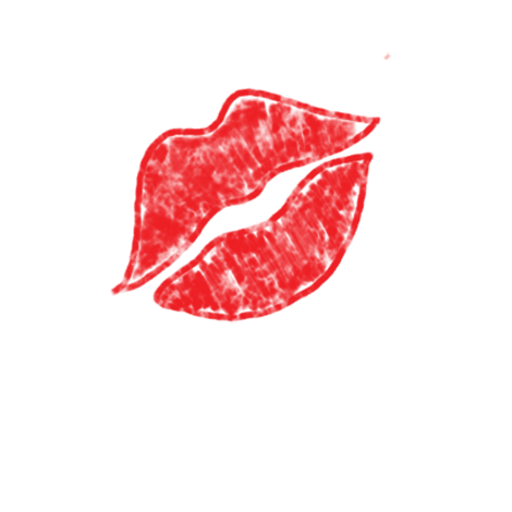 a lipstick kiss mark