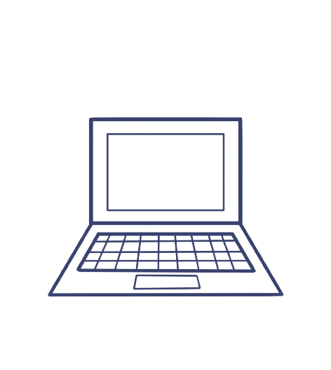 An illustration of a laptop