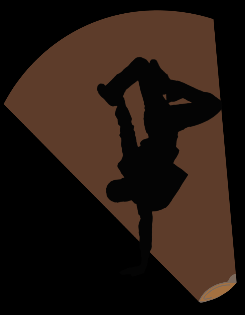 the silhouette of a dancer