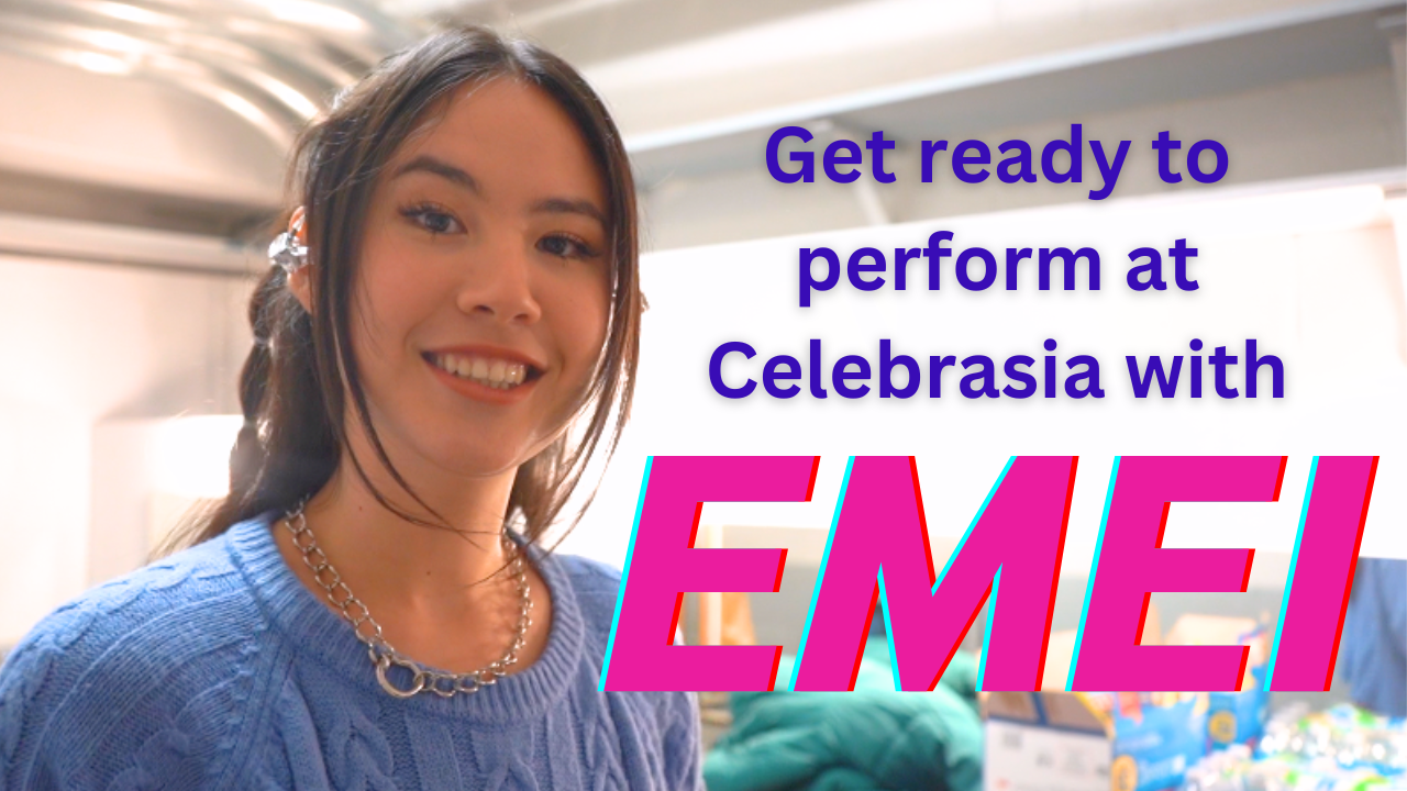 Emei gets ready to perform at Celebrasia