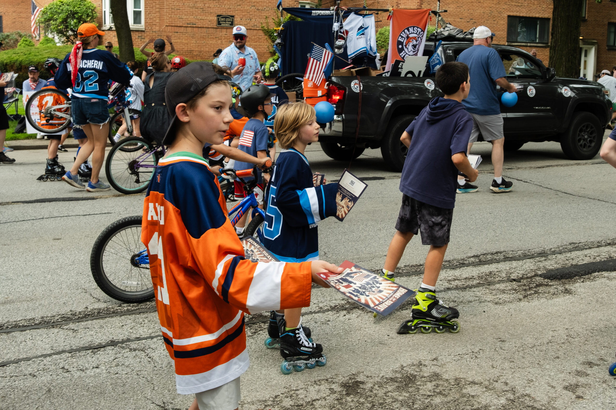 The non-Evanston residents at Evanston’s Fourth of July celebration